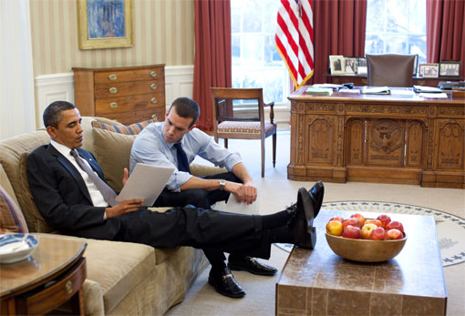 Obama Resting His Feet